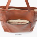 Minimal tote bag Jaxsen Cinnamon back compartment