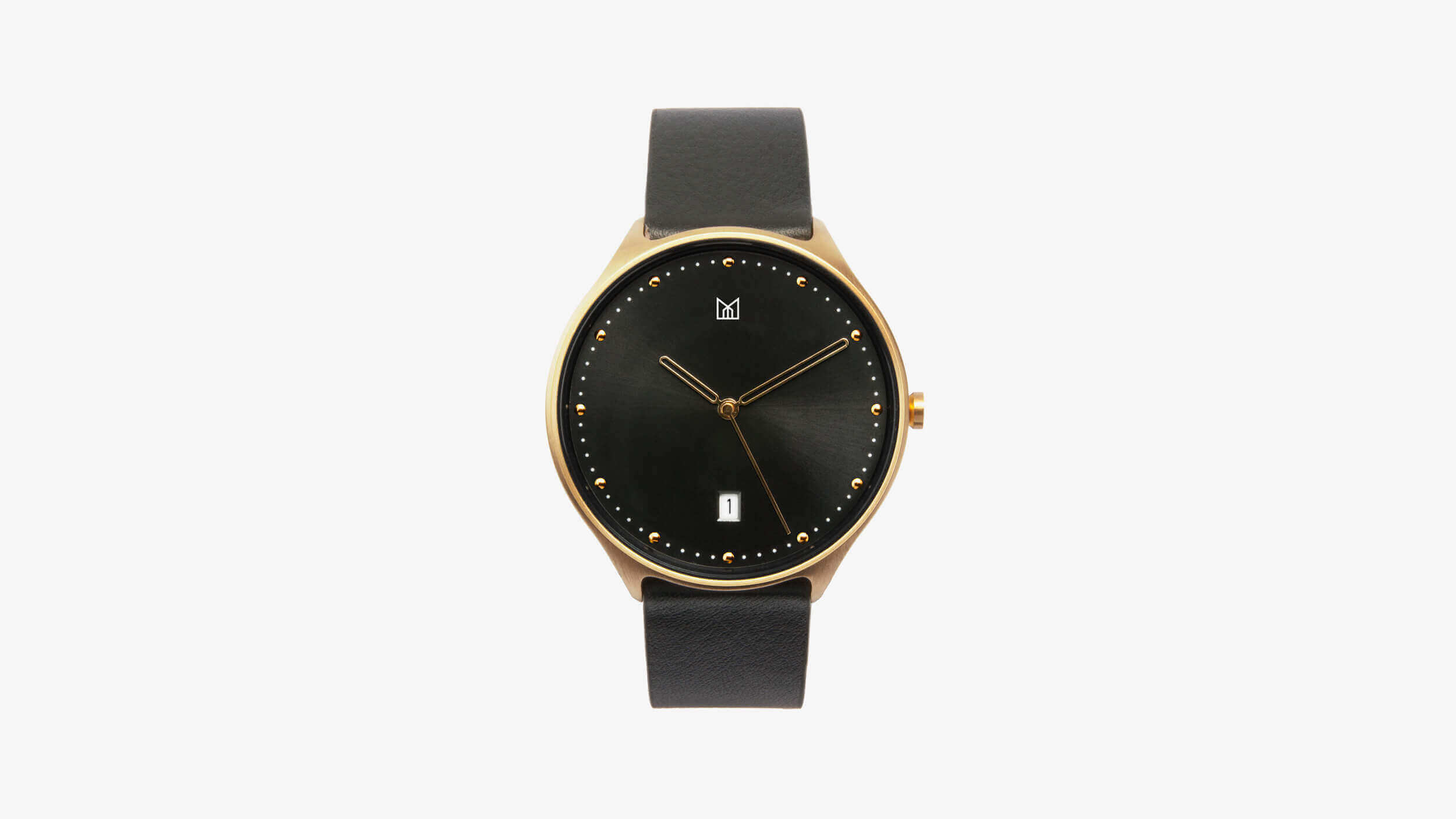 minimal watch neut - gold front